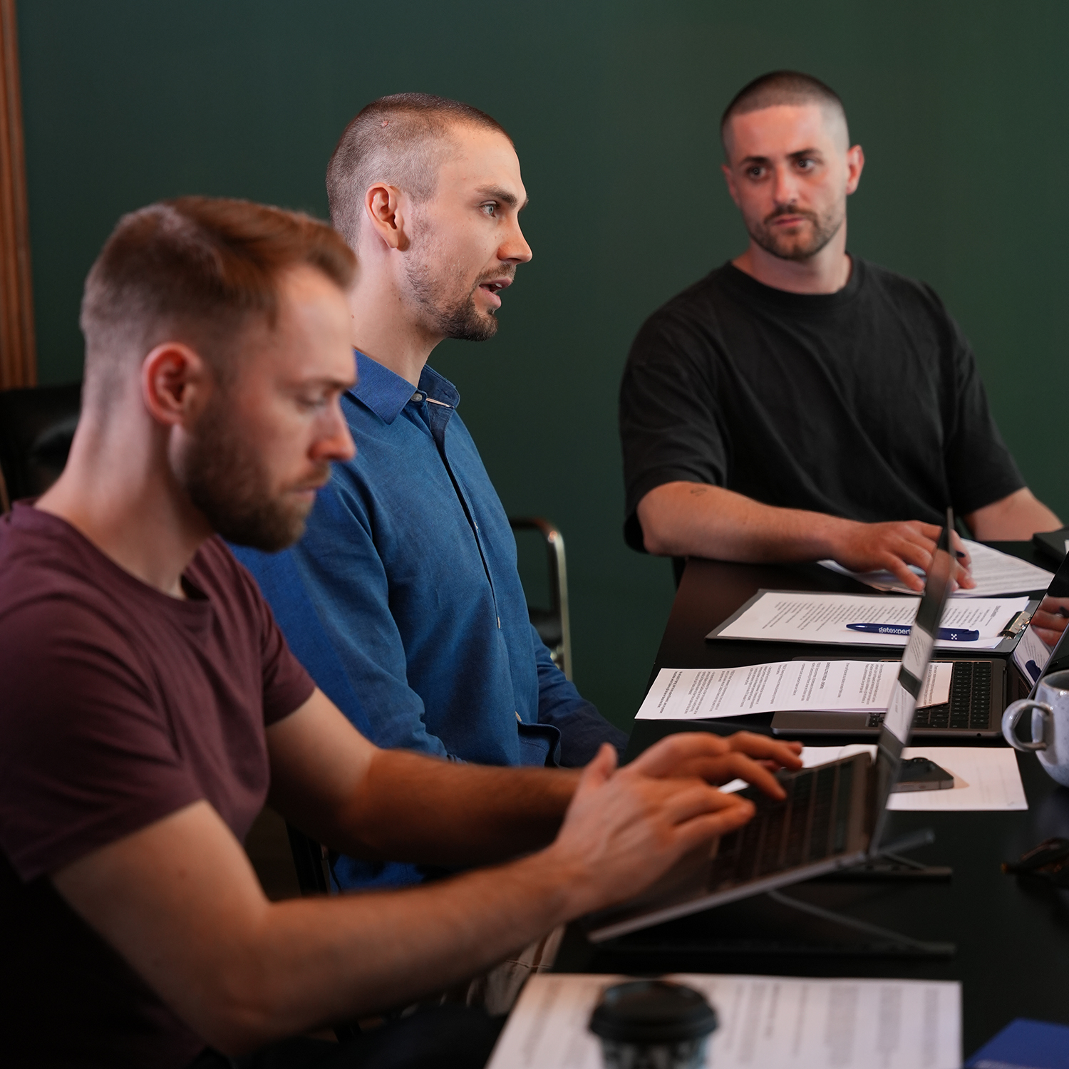 GetExperts Team im Meeting - Kilian, Luis und Marius